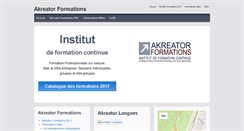 Desktop Screenshot of akreator.com